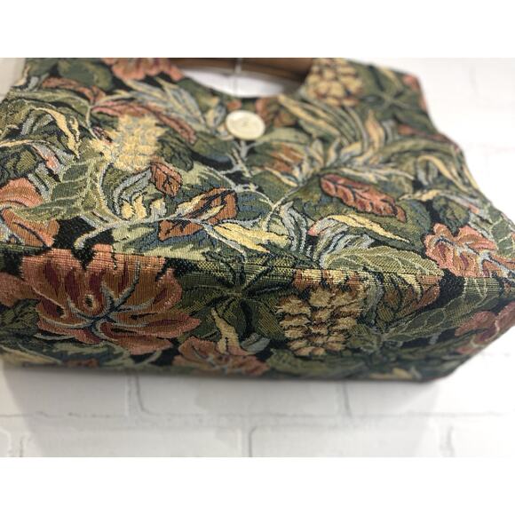 THE CARPETBAGGER SIZE MEDIUM TOTE, KNITTING BAG 14" X 17" X 6" | Vintage Sewing - Picture 6 of 13